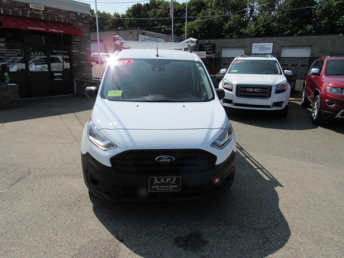 2019 White /Black Ford Transit Connect Cargo Van XL LWB w/Rear 180 Degree Door (NM0LS7E28K1) with an 2.5L L4 DOHC 16V engine, 6A transmission, located at 215 Milton St, Dedham, MA, 02026, (781) 329-5144, 42.241905, -71.157295 - This nice wok van is equipped with a loading ramp and roof racks. Low miles. Runs as good as it looks. All ASPI Motor Cars vehicles come with a 3/3 warranty included in the price. Call for details. All vehicles are serviced before they are delivered to assure the highest quality used vehicle. - Photo#1