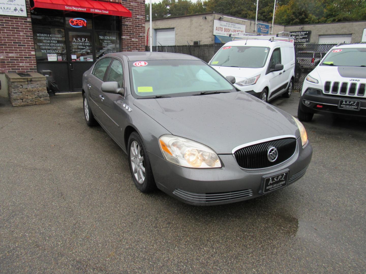 2008 Gray /Gray Buick Lucerne CXL (1G4HD57218U) with an 3.8L V6 OHV 12V engine, 4-Speed Automatic Overdrive transmission, located at 215 Milton St, Dedham, MA, 02026, (781) 329-5144, 42.241905, -71.157295 - This super clean sedan is in excellent condition. Runs like new. All ASPI Motor Cars vehicles are fully serviced before they are delivered to assure the highest quality used vehicles. Comes with a 3/3 warranty included in the price .Call for details. - Photo#0