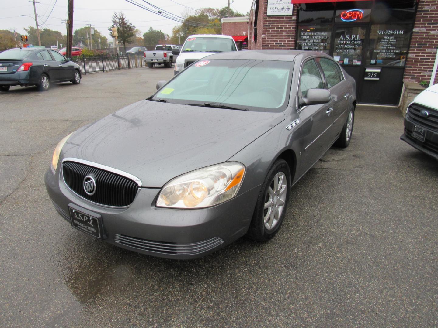 2008 Gray /Gray Buick Lucerne CXL (1G4HD57218U) with an 3.8L V6 OHV 12V engine, 4-Speed Automatic Overdrive transmission, located at 215 Milton St, Dedham, MA, 02026, (781) 329-5144, 42.241905, -71.157295 - This super clean sedan is in excellent condition. Runs like new. All ASPI Motor Cars vehicles are fully serviced before they are delivered to assure the highest quality used vehicles. Comes with a 3/3 warranty included in the price .Call for details. - Photo#2