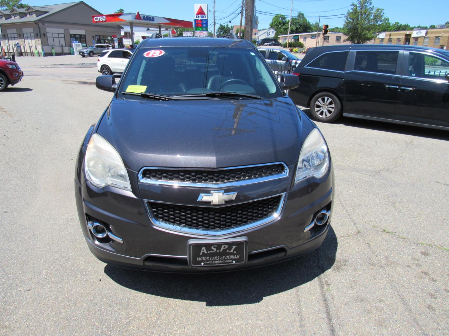 2013 Gray /Black Chevrolet Equinox LT (1GNFLNEKXDZ) with an 2.4L L4 DOHC 16V engine, Automatic transmission, located at 215 Milton St, Dedham, MA, 02026, (781) 329-5144, 42.241905, -71.157295 - Photo#1