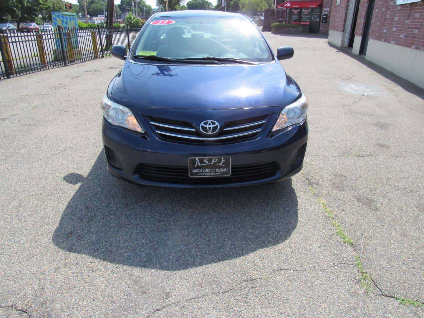 2013 Blue /Tan Toyota Corolla (5YFBU4EE7DP) with an 4 cyl engine, Automatic transmission, located at 215 Milton St, Dedham, MA, 02026, (781) 329-5144, 42.241905, -71.157295 - This nice compact is in excellent condition for the year. Runs like new. All ASPI Motor Cars vehicles are fully serviced before they are delivered. Comes with a 3/3 warranty included in the price. Call for details. Prices on all vehicles do not include $299.95 Documentation fee, as well as Massac - Photo#7