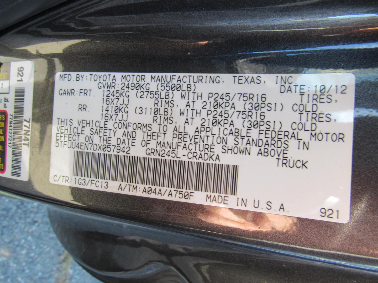 2013 Gray /Gray Toyota Tacoma Access Cab V6 Auto 4WD (5TFUU4EN7DX) with an 4.0L V6 DOHC 24V engine, Automatic transmission, located at 215 Milton St, Dedham, MA, 02026, (781) 329-5144, 42.241905, -71.157295 - This hard to find extended cab Pick up is in excellent condition. Runs as good as it looks. All ASPI Motor Cars vehicles are fully serviced before they are delivered to assure the highest quality used vehicles. Comes with a 3/3 warranty included in the price. Call for details. Prices on all veh - Photo#11