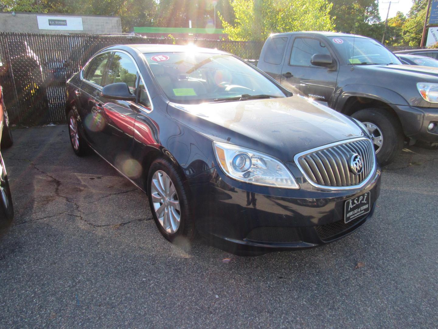 2015 Blue /Tan Buick Verano Base (1G4PP5SK0F4) with an 2.4L L4 DOHC 16V FFV engine, 6-Speed Automatic transmission, located at 215 Milton St, Dedham, MA, 02026, (781) 329-5144, 42.241905, -71.157295 - This nice sedan is in excellent condition. A few minor scratches on top surface's. To be expected on a 10 year old vehicle. Runs great. All ASPI Motor Cars vehicles are fully serviced before they are delivered to assure the highest quality used vehicles. Comes with a 3/3 warranty included in the pr - Photo#0