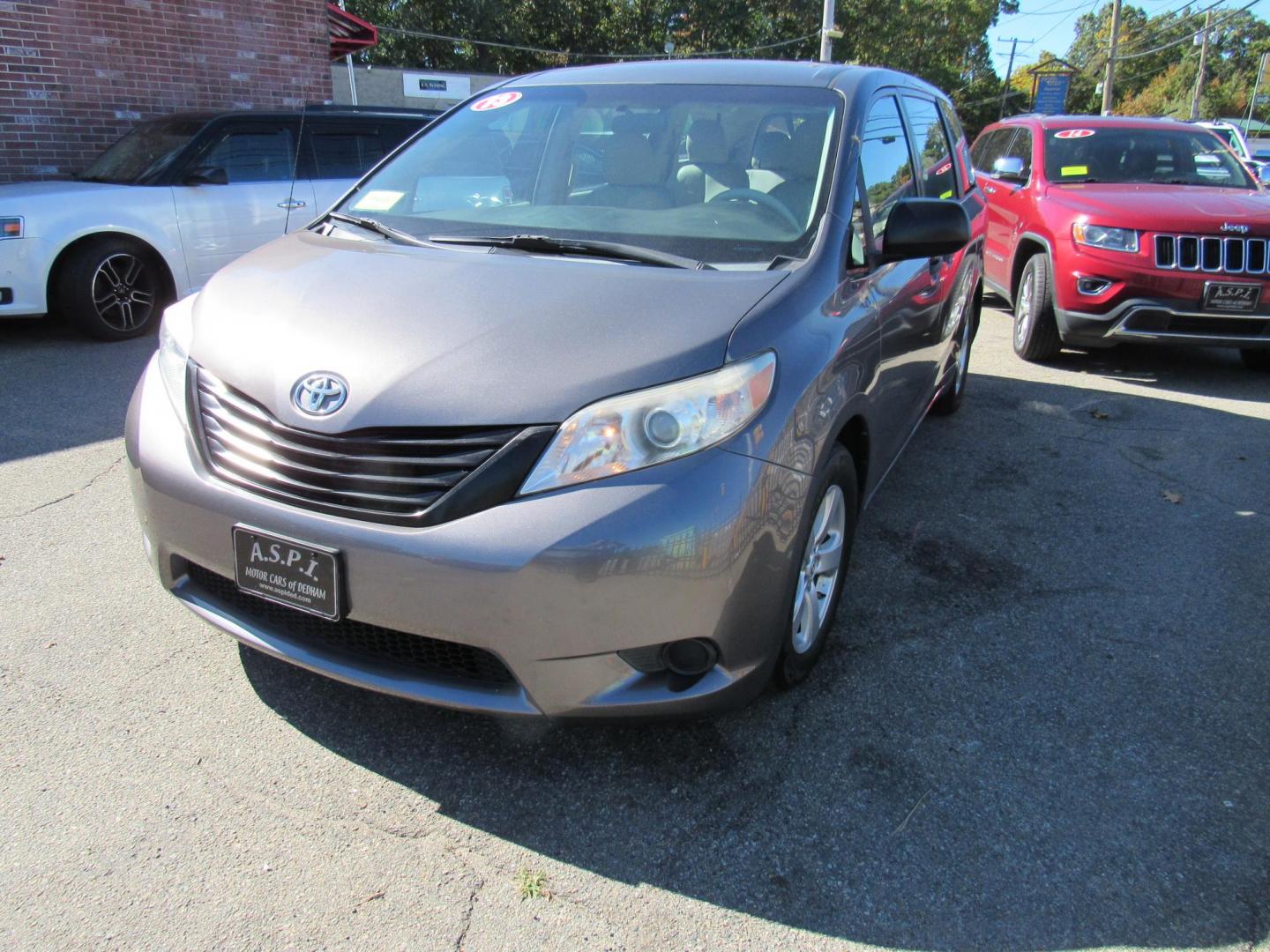 2013 Gray /Gray Toyota Sienna FWD 7-Passenger V6 (5TDZK3DC0DS) with an 3.5L V6 EFI DOHC 24V engine, 5-Speed Automatic transmission, located at 215 Milton St, Dedham, MA, 02026, (781) 329-5144, 42.241905, -71.157295 - This super nice van is in excellent condition. 7 passenger. Fully serviced and ready to go. All ASPI Motor Cars vehicles are serviced before they go out to assure the highest quality used vehicles. Prices on all vehicles do not include $299.95 Documentation fee, as well as Massachusetts sales ta - Photo#2