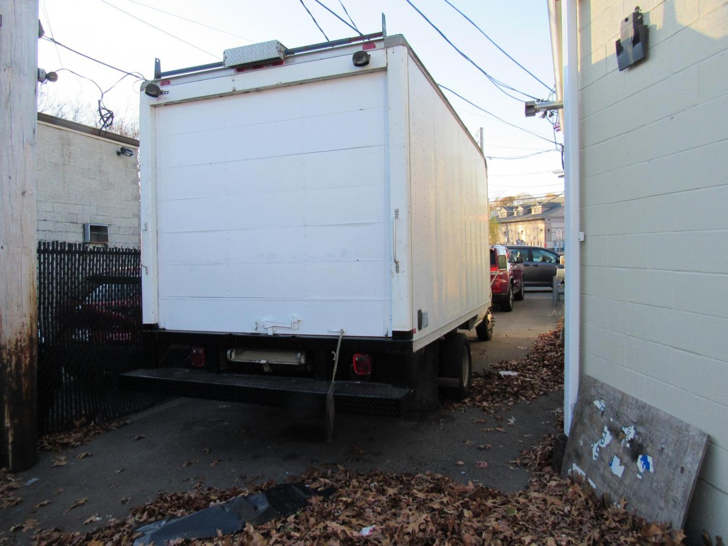 2001 White /Gray Ford Econoline E-450 Super Duty (1FDXE45F21H) with an 7.3L V8 OHV 16V TURBO DIESEL engine, Automatic transmission, located at 215 Milton St, Dedham, MA, 02026, (781) 329-5144, 42.241905, -71.157295 - 2001 Ford E450 14' Box truck. Body is clean for the year. Rockers have been repaired with slip on steel rockers. Truck runs great. 7.3L Deisle is hard to find with low mileage like this one. 60299 miles. All commercial vehicles are sold as-is. Prices on all vehicles do not include $299.95 Documen - Photo#1