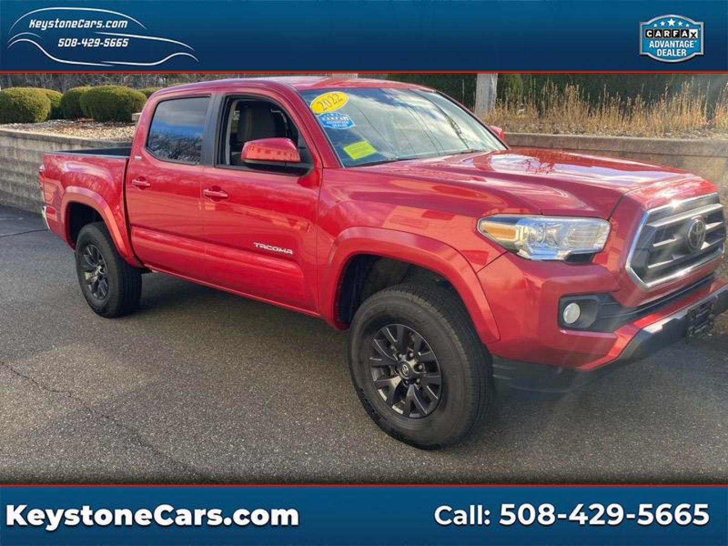 2022 /grey Toyota Tacoma SR5 Double Cab Long Bed V6 6AT 4WD (3TMCZ5AN7NM) with an 3.5L V6 DOHC 24V engine, 6A transmission, located at 215 Milton St, Dedham, MA, 02026, (781) 329-5144, 42.241905, -71.157295 - Photo#0