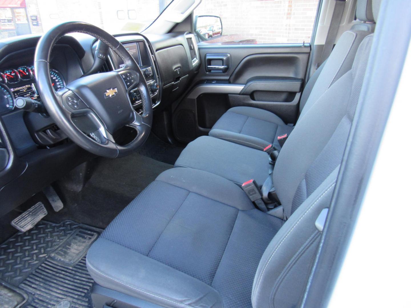 2018 White /Gray Chevrolet Silverado 1500 LT Double Cab 4WD (1GCVKREH9JZ) with an 4.3L V6 OHV 12V engine, 6A transmission, located at 215 Milton St, Dedham, MA, 02026, (781) 329-5144, 42.241905, -71.157295 - This nice work truck is in excellent condition. Comes with a utility cap and a slide out bed liner. All ASPI Motor Cars Vehicles are fully serviced before they are delivered to assure the highest quality used vehicles. Prices on all vehicles do not include $299.95 Documentation fee, as well a - Photo#12