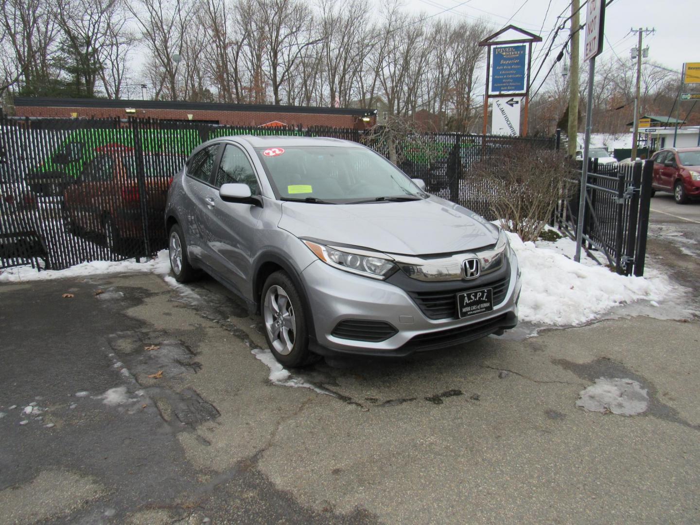 2022 Blue /Gray Honda HR-V LX AWD (3CZRU6H36NM) with an 1.8L L4 DOHC 16V engine, CVT transmission, located at 215 Milton St, Dedham, MA, 02026, (781) 329-5144, 42.241905, -71.157295 - Photo#0